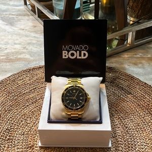 Movado - Gold tone Series 800 Stainless Steele